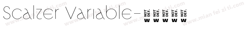 Scalter Variable字体转换